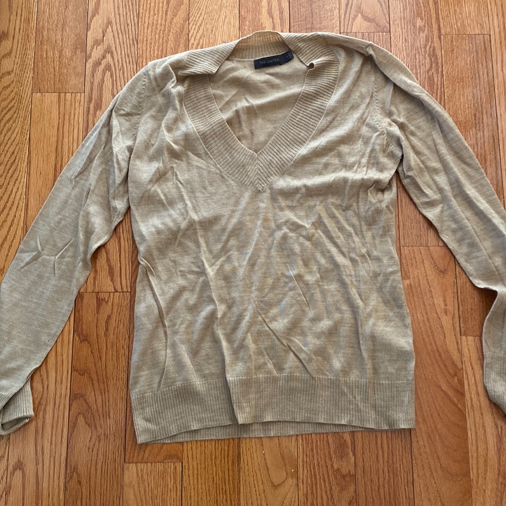 The Limited. Women’s blouse. Size large. Tan